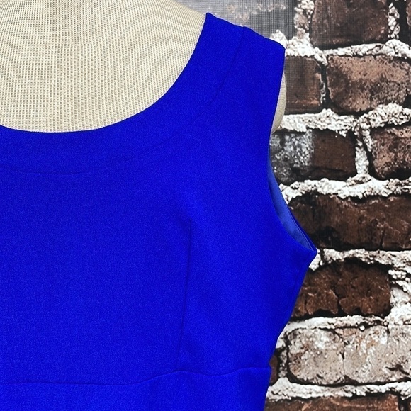 Miss Cristina Dress Cobalt Blue Sleeveless Midi Size 3XL - Picture 4 of 13
